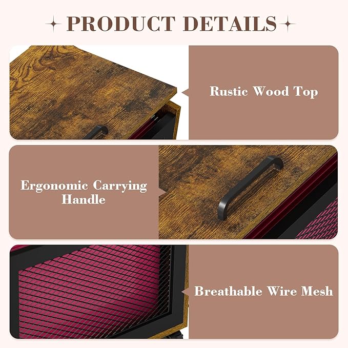 Rolling File Cabinet with Lid, Hanging File Organizer Box with Wheels for Home Office, Under Desk Small Filing Cabinet, Single Drawer Mobile Document Storage Basket for Letter and Legal Size