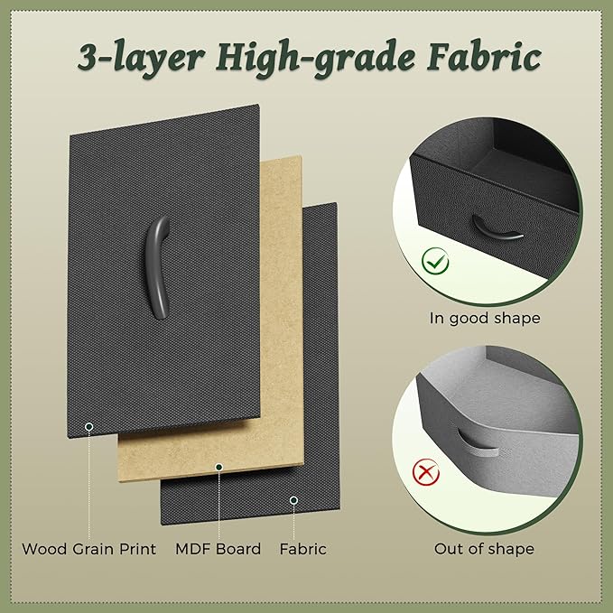 Huuger 9 Drawer Dresser, 55 Inch Dresser TV Stand for 55, 60 Inch TV, Entertainment Center with Drawers, for Bedroom, Closet, Black