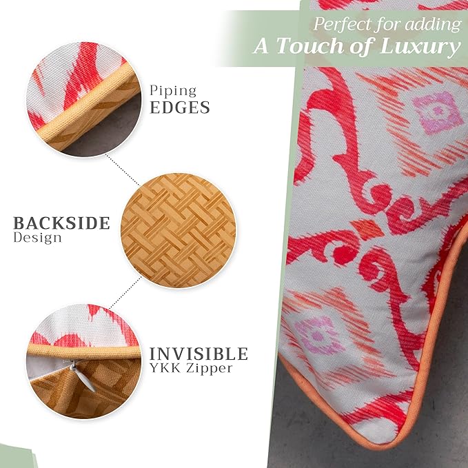 Maison d' Hermine Decorative Pillow Covers 12x20 Inch Rectangle 100% Cotton Throw Pillow Covers with Invisible Zipper for Living Room Couch, Chair, Sofas, Bedroom, Home (Hesperides - Tapisserie)