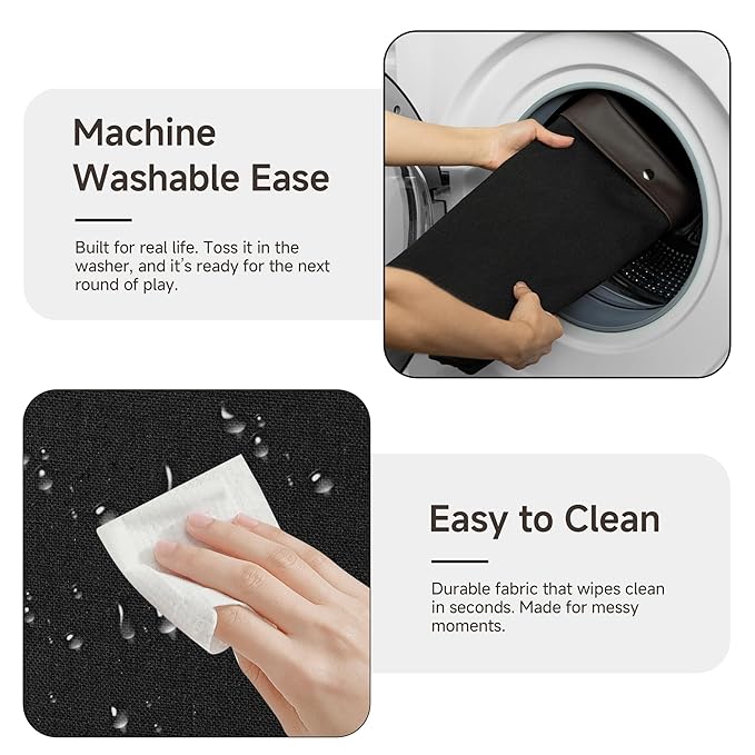 StorageWorks Toy Chest Storage with Wheels, Extra Large Kids Toy Box, Toy Storage Organizer, Metal Toybox for Bedroom, Living Room Area, Kids Room, 135L, Black