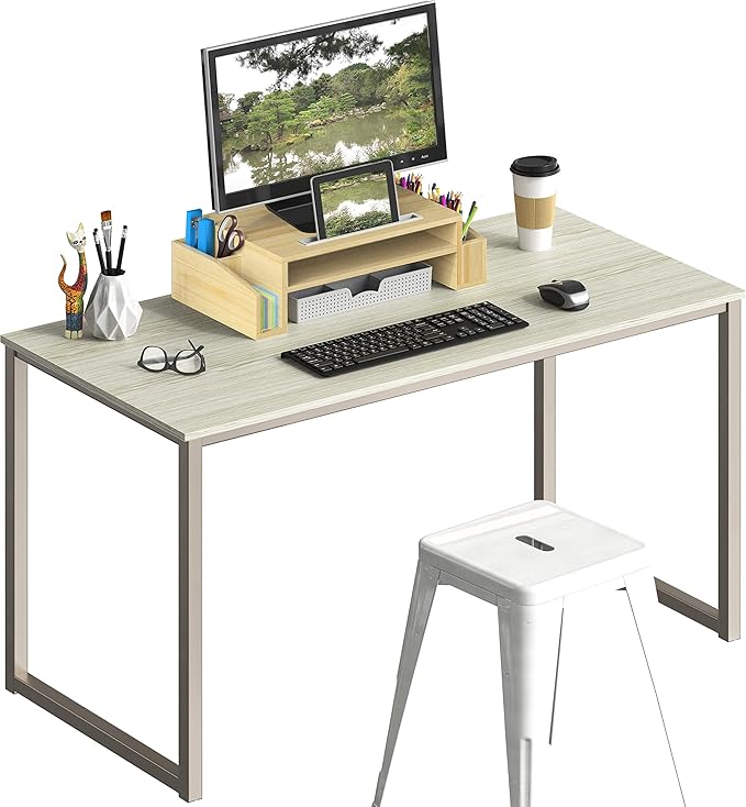 SHW Mission 40-Inch Home Office Computer Desk, Maple