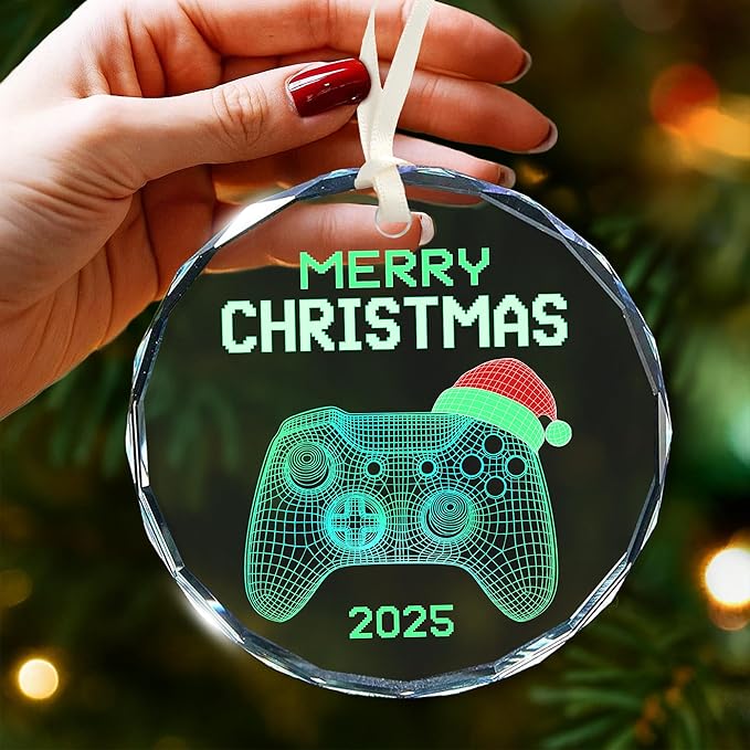 Gamer Ornaments for Christmas Tree - Video Game Ornaments, Unique Gifts for Gamers, Gaming Ornament, Perfect Game Controller Christmas Ornament, Ideal Present for Gamers