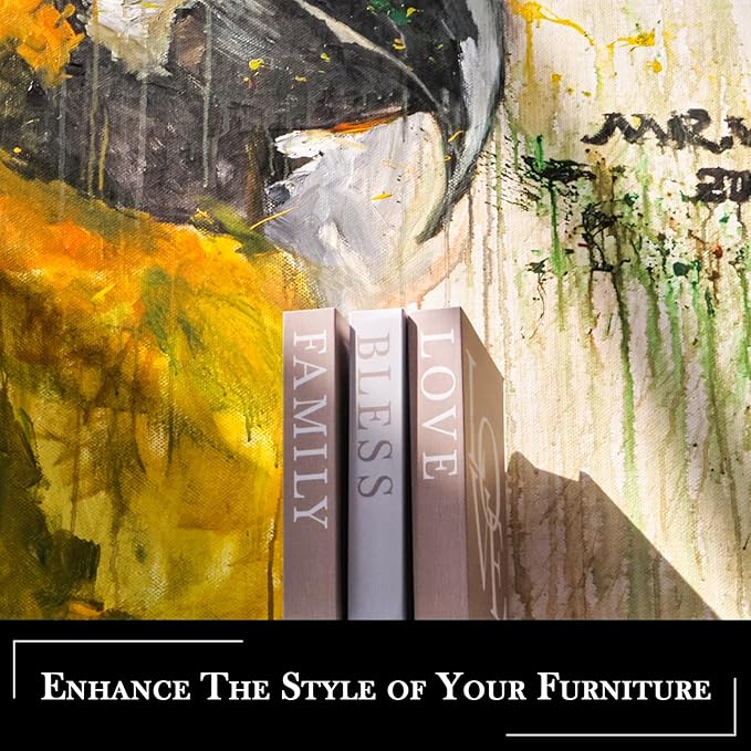 Beautiful Decorative Coffee Table Books for Home Decor,Set of 3 Modern Faux Decorative Boxes for Office/Bookshelf/Mantle Decor,Aesthetic Fake Books for Decoration,Photo Storage and Keepsake Box