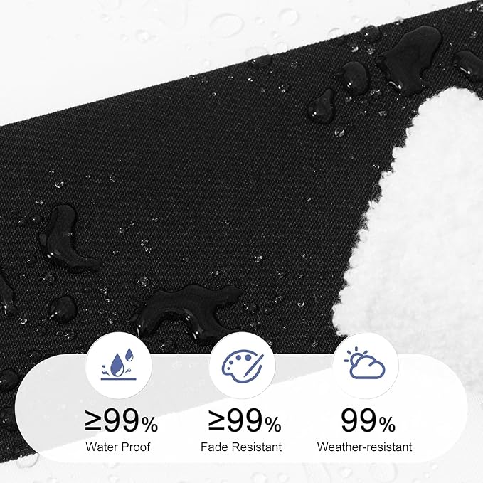 Crestlive Products Chaise Lounge Cushions Set of 2, Outdoor Cushions for Patio Furniture, Water Resistant Lounge Chair Cushion for Pool, Deck, Lawn, 80''L x 21''W, Black White Stripe