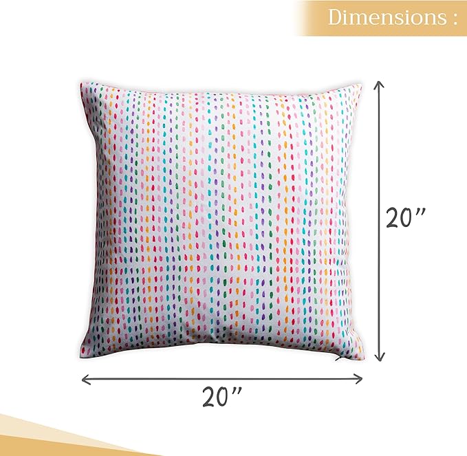 Maison d' Hermine Decorative Pillow Covers 20x20 Inch Square 100% Cotton Throw pillow Covers with invisible Zipper Cushion Case for Living Room Couch, Chair, Sofas, Bedroom, Home (Hesperides - Grphic)