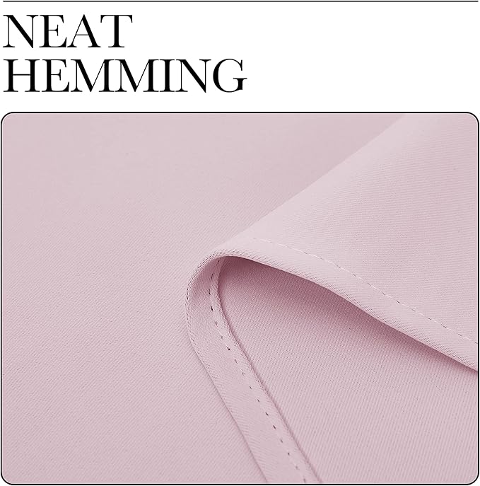 NICETOWN Blackout Curtain Panels for Girls Room, Nursery Essential Thermal Insulated Solid Grommet Top Blackout Drapes (Lavender Pink, 1 Pair, 34 x 72 inches)