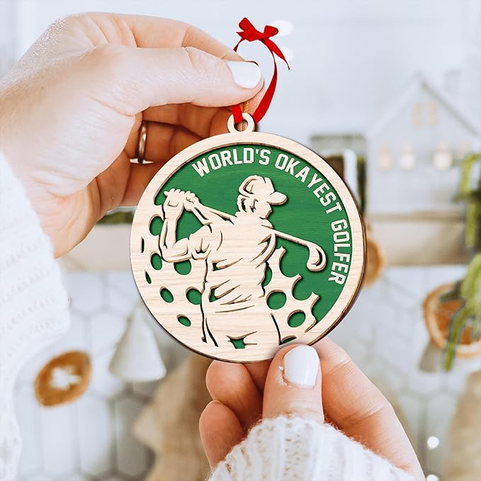 Golf Ornament - Ideal Golf Ornaments for Christmas Tree 2025, Ideas for Golfer, Men, Women, Funny Ornaments for Golfer - Ornament for Christmas Tree, Golf Club and Cart Decorations