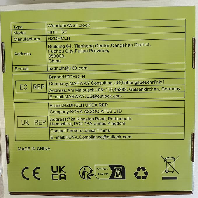 HZDHCLH Wall Clocks Battery Operated,12 inch Silent Non Ticking Modern Wall Clock for Living Room Bedroom Kitchen Office Classroom Decor (Olive Green and Gold)