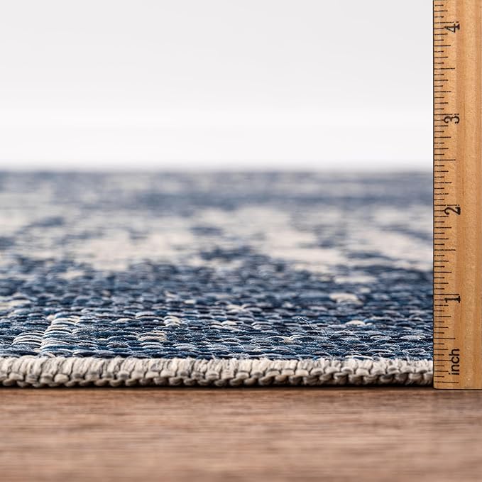 Keen Home Design Terrace Outdoor Area Rug - 6x9 Washable Indoor/Outdoor Rug for Patio, Kitchen, Balcony, Beach, Garden, Deck and Porch, Size: 6'x8'10"