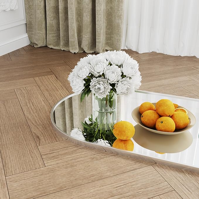 34"x76"Standing Mirror Full Length,Nano Glass Large Mirror Full Length, Arched Floor Mirrors,Silver Mirror,Tall Mirrors Full Body