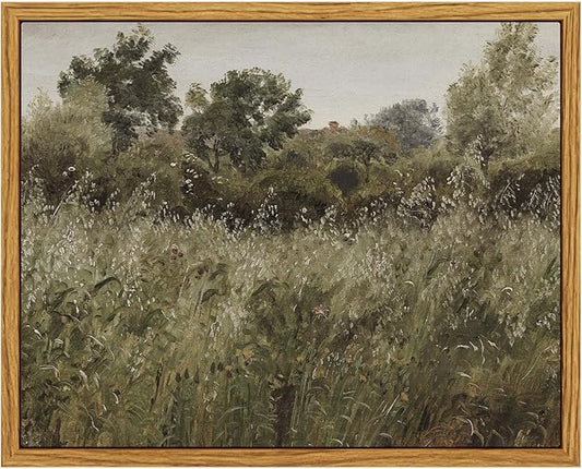 InSimSea Framed Canvas Wall Art Vintage Decor, Small Canvas Wall Art, Living Room Desk Decor, Vintage Farmhouse Wall Decor for Bedroom Living Room, Ready to Hang Wall Artwork, 8"x10"