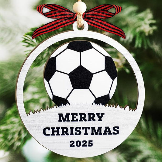 Football Ornaments for Tree 2025 - Soccer Ornament Best Gifts for Soccer Players - Football Christmas Ornaments to Use As Soccer Gifts and Christmas Decorations - Gift Ornament to Sports Lovers