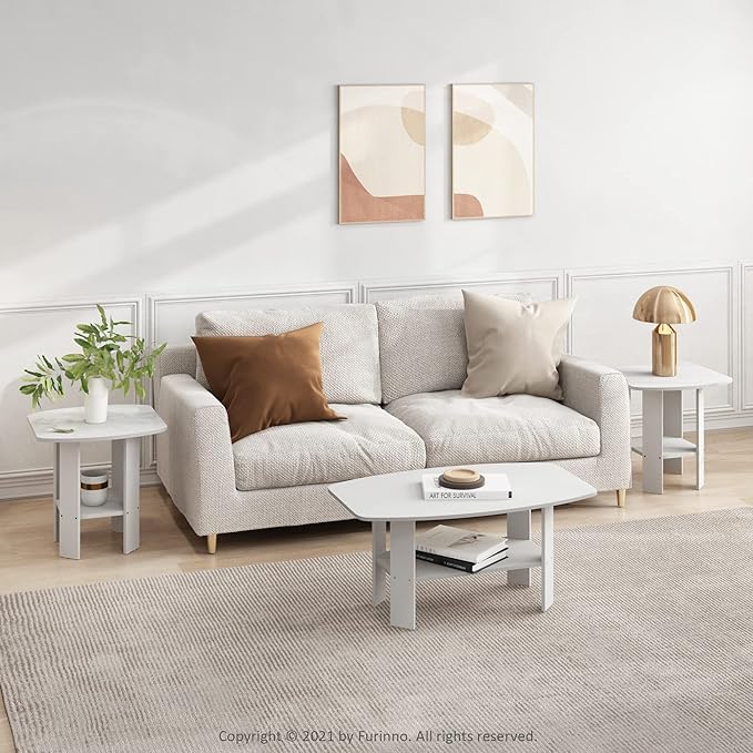 Furinno Simple Design, Coffee Table, White