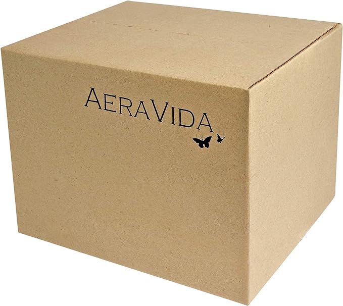 AeraVida Majestic Flower Garden Brown Mango Tree Wood Flower Vase | Dark Brown Wooden Vase for Living Room | Decorative Vase Gifts