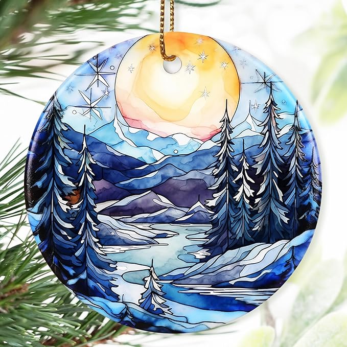 Christmas Ornament, Sunrise Ornament, Christmas Decorations for Tree, Heirloom Keepsake, Gift Idea