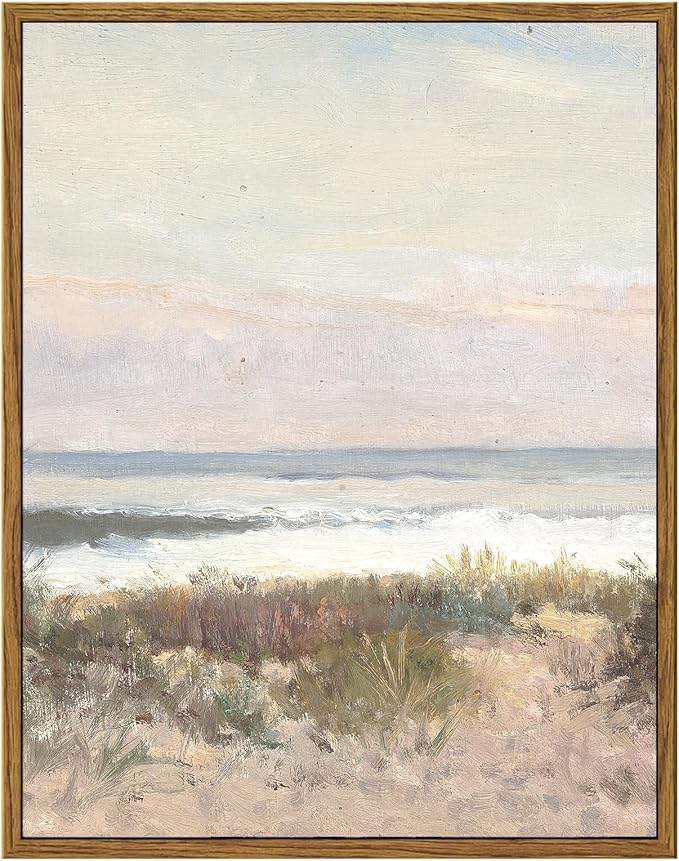 InSimSea Framed Wall Art for Living Room Decor Classical Coastal Scenery Bathroom Pictures Wall Decorations Farmhouse Kitchen Office Bathroom Art Wall Decor 11x14in