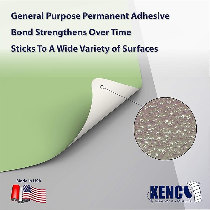 4" X 6" Direct Thermal Perforated Stickers Labels for Shipping Labels, Inventory, and Color Coding - Compatible with Zebra, Rollo, Godex and More (Green, 24 Rolls)