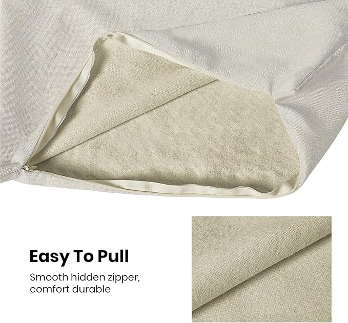 Brown White Boho Pillow Covers 18x18 Set of 2, Carpet Design Coffee Decorative Boho Throw Pillows Linen Farmhouse Bohemian Cushion Pillow Covers for Sofa Couch Outdoor Decor