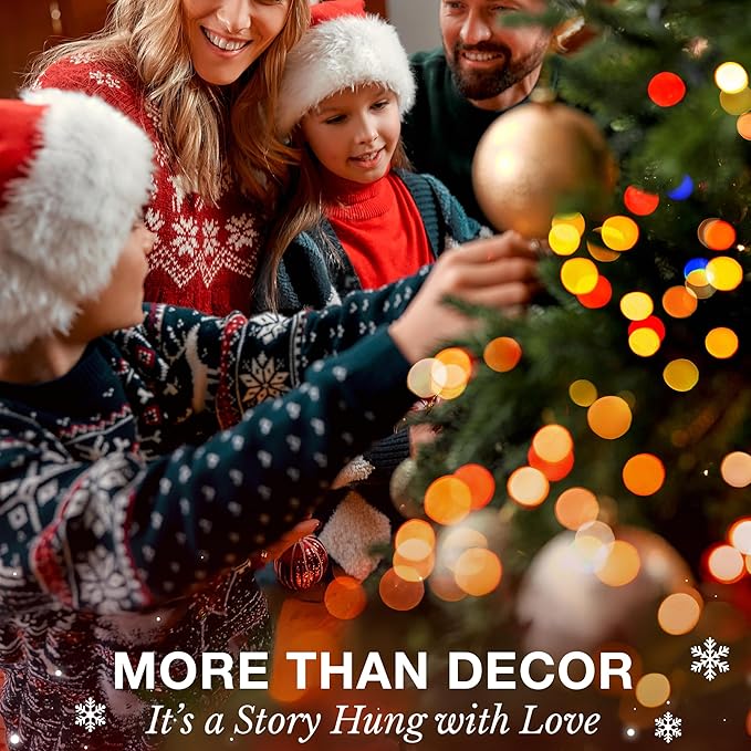 Unique Christmas Ornaments - Fun and Funny Xmas Tree Ornaments for Kids and Adults, 2025 Edition Light up Christmas Decorations, Single and Unique Ornaments for Hilarious Xmas Celebration