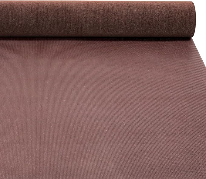 Marine Carpet, 6 FT x 10 FT Brown Indoor Outdoor Surface 0.2" Thick Boat Carpet with Water-Proof TPE Backing, Non-Slip Marine Rug for Home, Patio, Porch, Deck