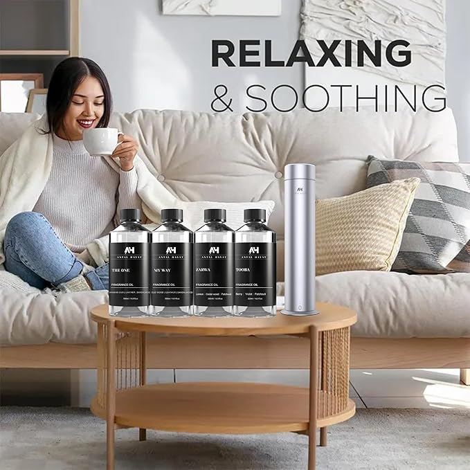 24K Diffuser Essential Oil Scent - Luxury Hotel Inspired Aromatherapy Scent Diffuser Oil - Hints of Zesty Citrus, Floral Jasmine, & Delicate Lily - for Essential Oil Diffusers - 500mL