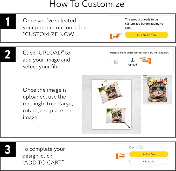 Custom Poster Print, 24x36, Upload Any Photos/Images, Personalized Photo Prints, DIY Your Own Poster, Photo to Poster Printing