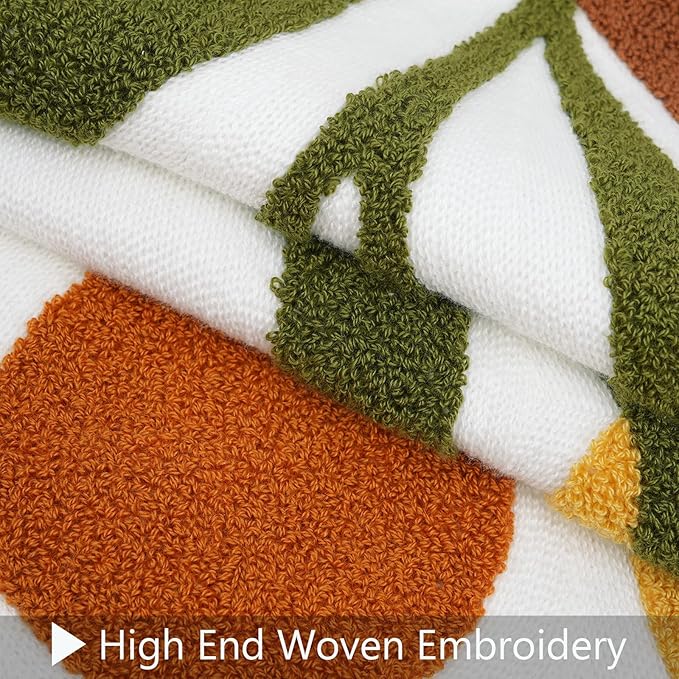 Merrycolor Boho Abstract Pillow Covers 18x18 Tufted Mid Century Modern Throw Pillows Textured Aesthetic Pillow Cases Bohemian Boho Pillows Decorative Throw Pillows Cover for Bed Couch Sofa