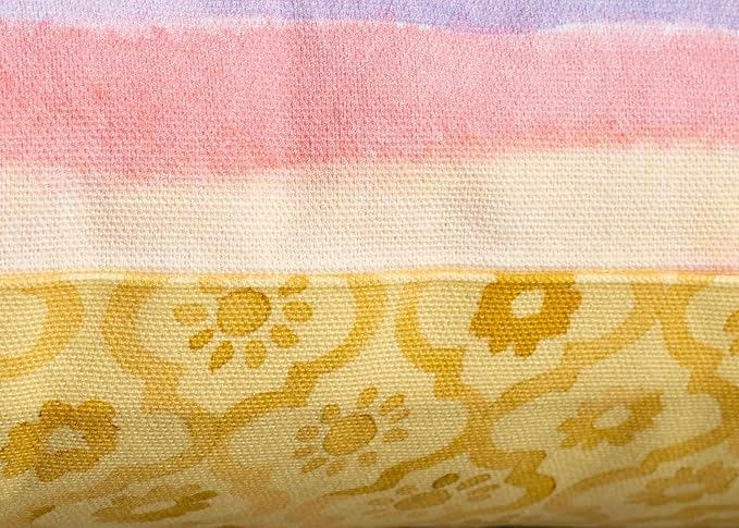 Maison d' Hermine Decorative Pillow Covers 12x20 Inch Rectangle 100% Cotton Throw Pillow Covers with Invisible Zipper for Living Room Couch, Chair, Sofas, Bedroom, Home (Hesperides - Bayadere)