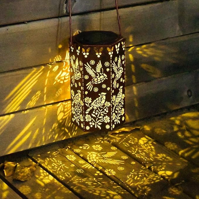 Styleonme Cardinal Lover Solar Light, Mother's Day Lantern Gift for Mom Grandma Women Sister, Hanging Image Cardinals Lanterns, Yard Corridor Garden Decor, Thanksgiving Day, Birthday Gifts