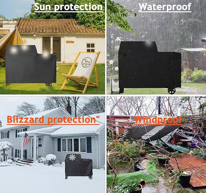 Grill Cover for Traeger Grills BAC761 Woodridge Pellet Grill and Smoker TFB86MLH All Weather 600D Waterproof Grill Cover,Traeger Woodridge Cover