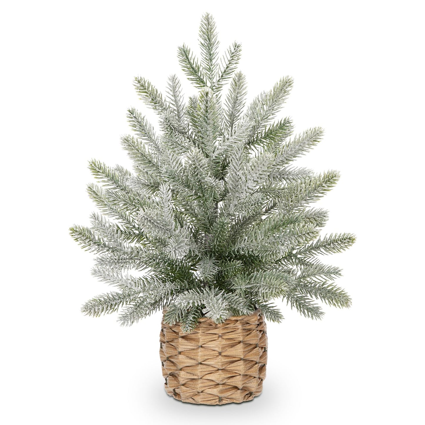 18" Christmas Centerpieces Small Christmas Tree Artifical Tabletop Christmas Tree Xmas Snow Frosted Fir Tree for Home Farmhouse Mantel Windowsill Desk Holiday Christmas Decorations