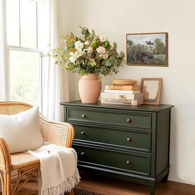 Floating Framed Vintage Monet Canvas Wall Art, Classical Rustic Farmhouse Landscape Wall Decor Paintings, Natural Floral Artwork Pictures Posters Prints for Living Room Bedroom 8x10 inch