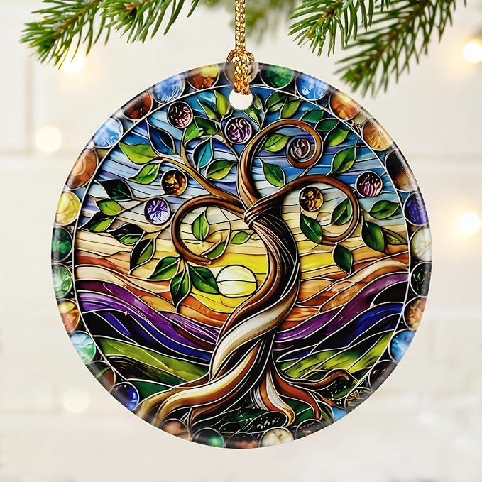 Tree of Life Ornament | Christmas Ornaments, Christmas Decorations, Hanging Ornaments for Tree, Holiday Decor Gifts | Tree of Life Gifts for Friend, Family,Women | Gift Exchange Ideas