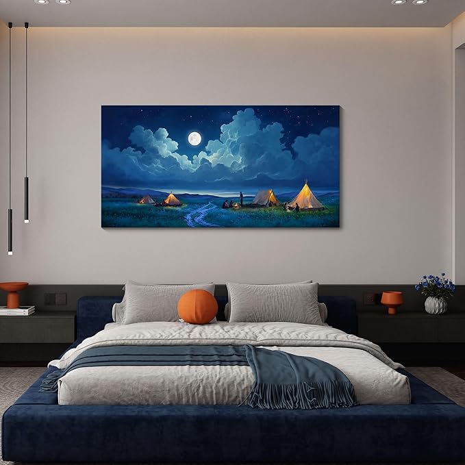 YDYSUNE Landscape Wall Art - Nature Artwork for Walls - Scenery Canvas Wall Art - Forest Painting for Living Room - Rustic Farmhouse Decor - Wall Pictures for Bedroom 24×48IN