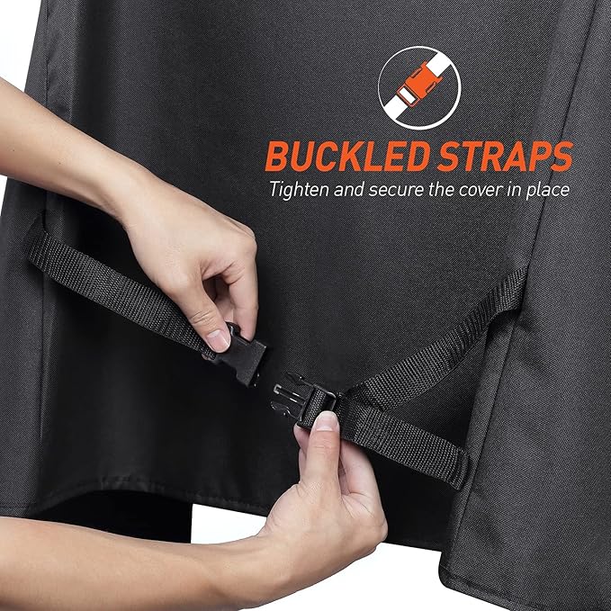 Outdoor Grill Cover Compatible with Traeger 20 and Rec Tec Bullseye - Heavy Duty Pellets Smoker Cover for Tailgater Grill Accessories