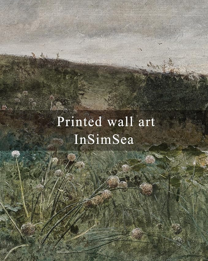 InSimSea Framed Canvas Wall Art Vintage Decor, Rustic Classical Paintings for Wall Decorations, Large Prints Artwork, Living Room Home Kitchen Farmhouse Bathroom Decor, 24"x36"