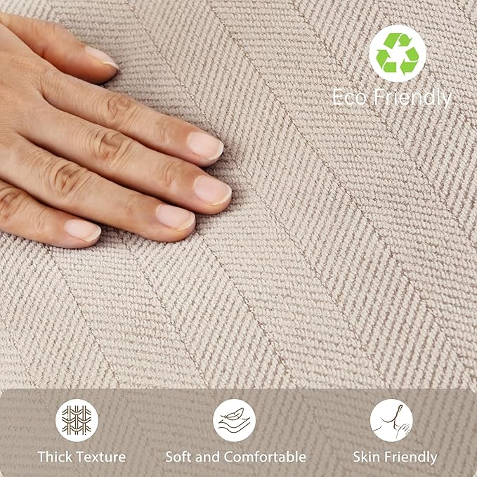 ZWJD Beige Lumbar Pillow Covers 12x20 Set of 2 Chenille Throw Pillow Covers with Elegant Design Soft and Luxurious Decorative Throw Pillows for Couch, Bed, and Home Decor