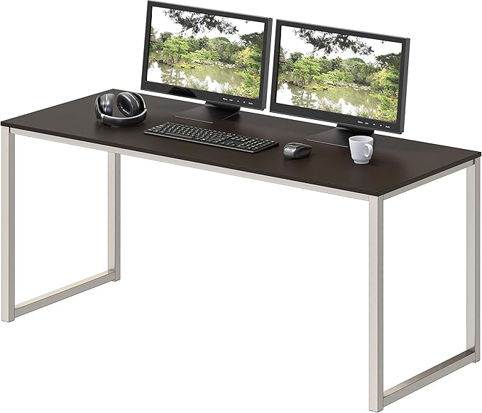 SHW Mission 48-Inch Home Office Computer Desk, Espresso
