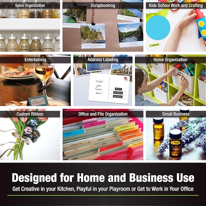 LABELWORKS Epson LW-K200PX-DBL Simple Labeler Bundle - QWERTY Label Makers and Black on Clear Matte Label Tape