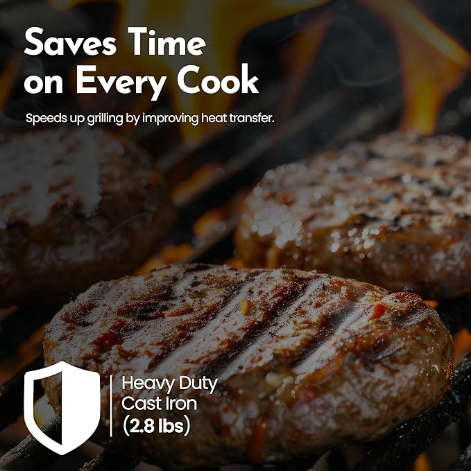 Bellemain Bacon Press Rectangle | Heavy-Duty Cast Iron Grill Press for Perfectly Seared Bacon, Steak & Sandwiches | Equalized Weight Distribution