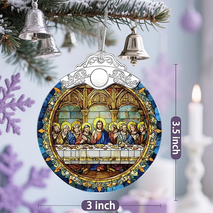 The Last Supper Christmas Decorations - Christmas Ornaments for Tree | Christian Religious Holiday Ornaments – Religious Gifts | Holiday Party Gifts | Gift Ideas & Xmas Gift