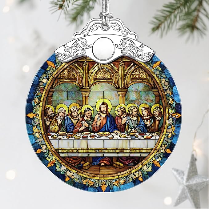 The Last Supper Christmas Decorations - Christmas Ornaments for Tree | Christian Religious Holiday Ornaments – Religious Gifts | Holiday Party Gifts | Gift Ideas & Xmas Gift