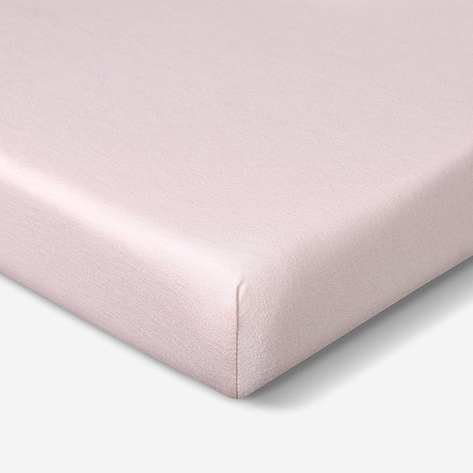 Bedgear Baby Hyper-Wool Performance Crib Sheet – Warmth No Overheating – Soft Touch Wool Blend – Fitted, Breathable, Machine Washable Crib Sheet – 50% Polyester, 45% Viscose, 5% Wool, Light Pink