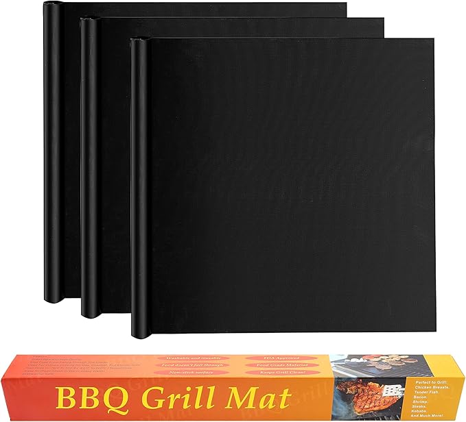 3 Pack Oven Liners for Bottom of Oven,Resuable Large Thick Heavy Duty Oven Mat Set,Non Stick Oven Mats for Bottom of Electric Oven Gas Oven Toaster Oven Microwave Grill,Free Heat Resistant Baking Mat