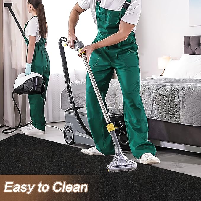 4' x 70' Runner Rugs with Rubber Backing, Indoor Outdoor Utility Carpet Runner Rugs, Black, Can Be Used as Aisle for The RV and Boat, Laundry Room and Balcony