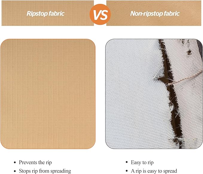 WJ-X3 Rectangular Beige & Coffee Patio Table Cover, 102W x 78D x 31H Inches - Heavy Duty, Waterproof, Wind-Resistant, Anti-Fade - Ideal for Outdoor Dining Set Protection