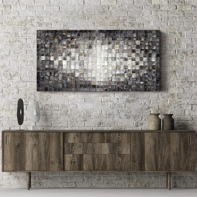 Inpraradiso Bedroom Abstract Wall Art Picture: Large Living Room Modern Hand Painted Textured Canvas Painting Contemporary Print Kitchen Horizontal Square Artwork for Home Office Decor