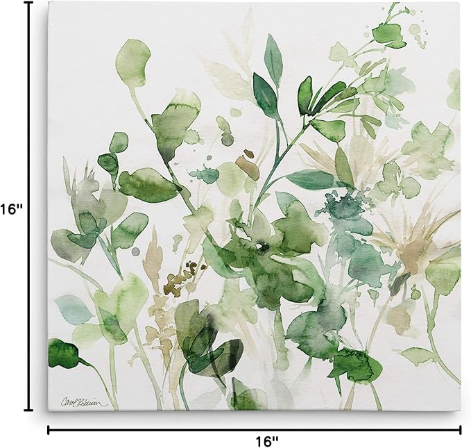 Wexford Home Sage Garden I -Gallery Wrapped Canvas Art Print, 16X16,