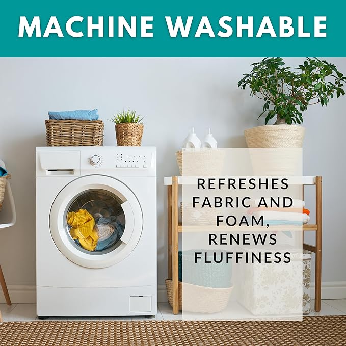 Barnett Home Decor Dining Chair Cushions, 16.5 x 18, Pack of 2 – Brisbane Silver Grey Tweed – Performance Fabric, Latex Foam Fill