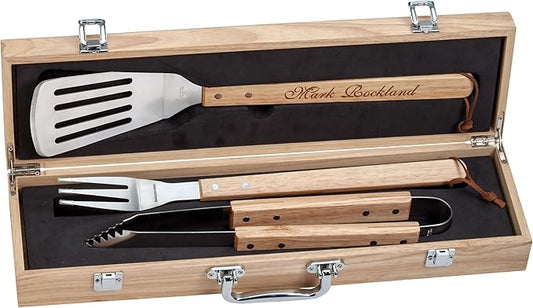 Sofia's Findings Personalized Grill Set | BBQ Engrave Set